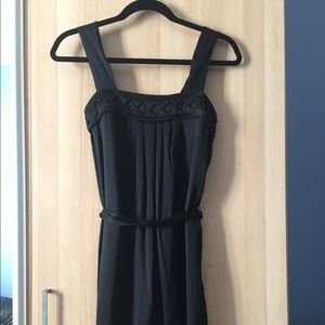 Banana Republic Petite Black Silk Dress Size 2P